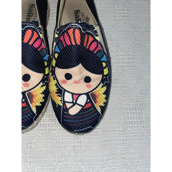 Calzado Sarey Women’s Casual Espadrilles Size 4 M Multicolor Canvas Beach Cruise - Picture 9 of 12